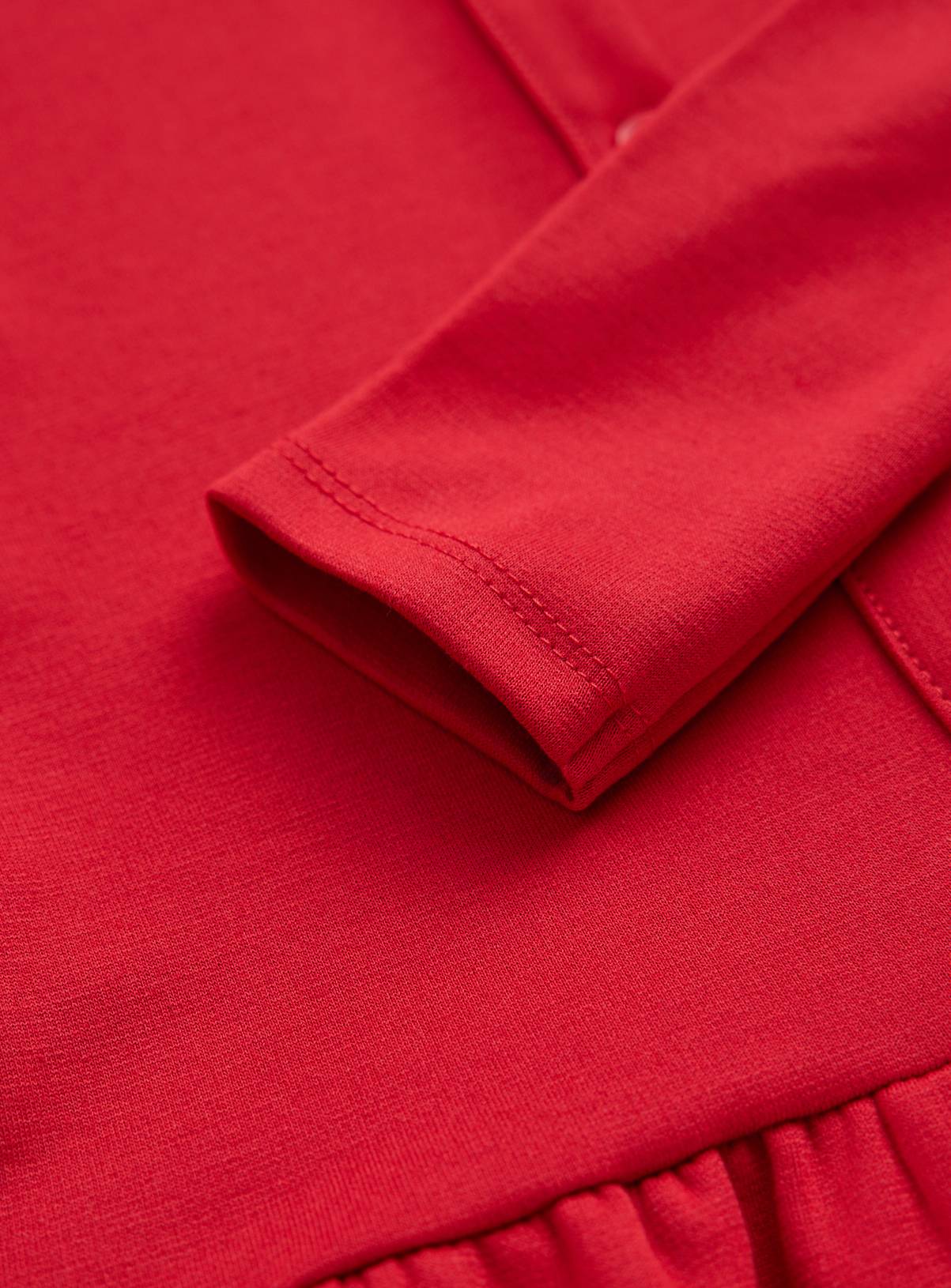 Red Frill Hem Sweat Cardigan 12 years - Image 4