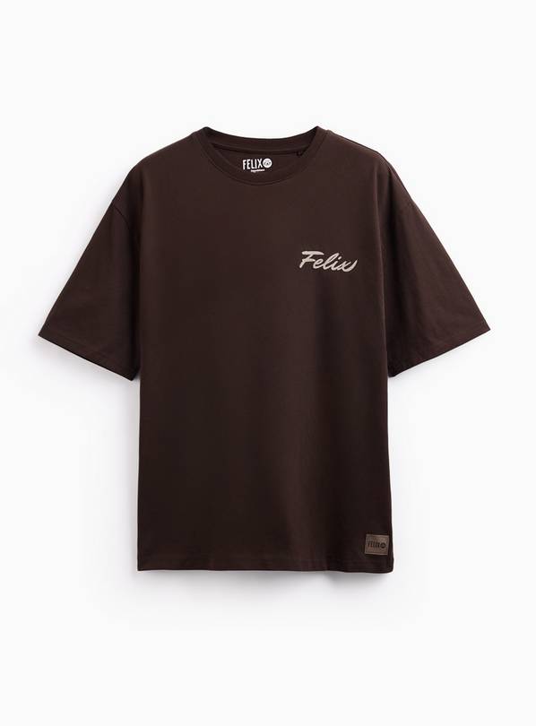 Brown Felix the Cat Graphic T-Shirt XL