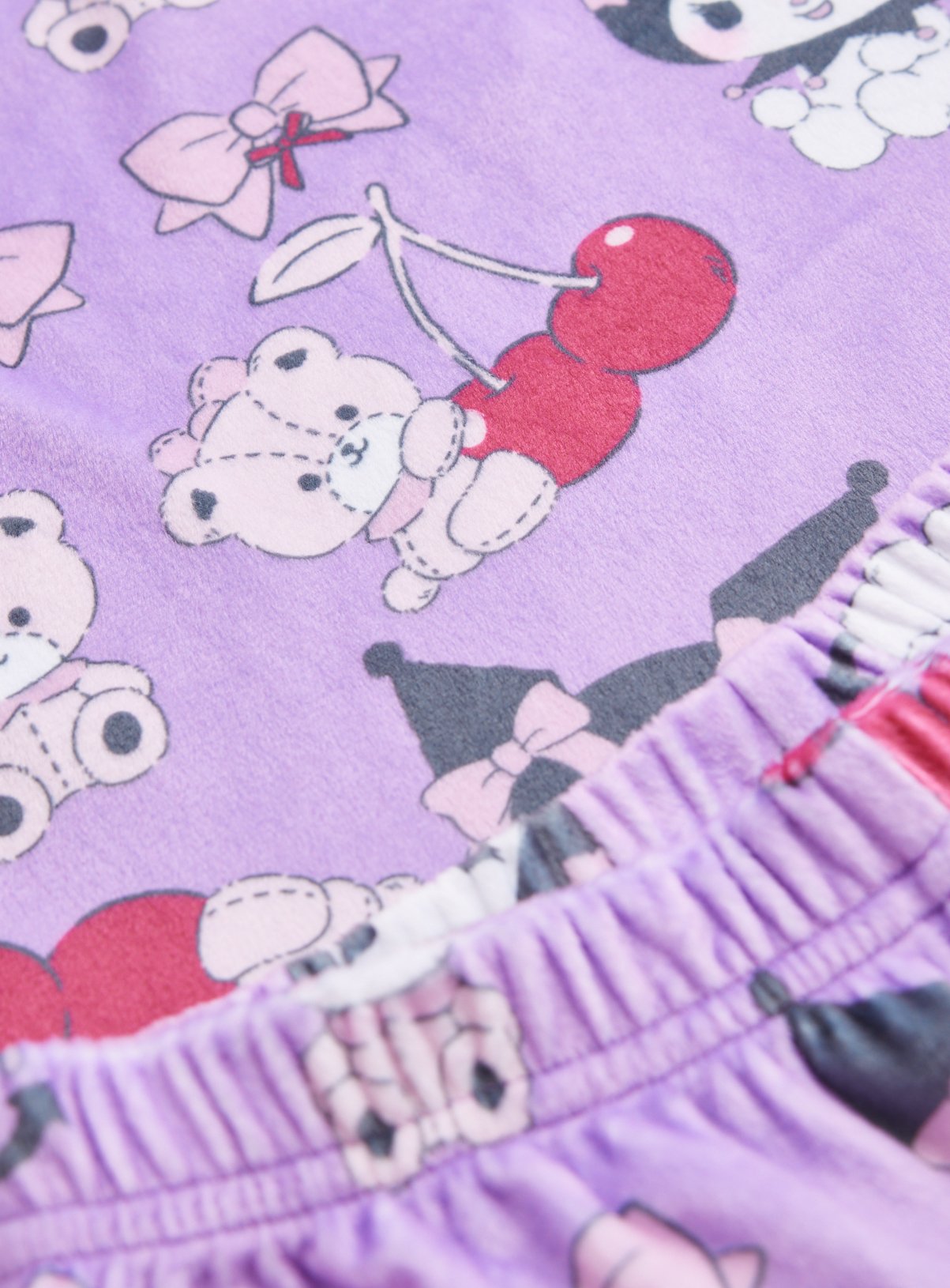 Purple Hello Kitty Kuromi Fleece Pyjama Set 5-6 years - Image 2 thumbnail