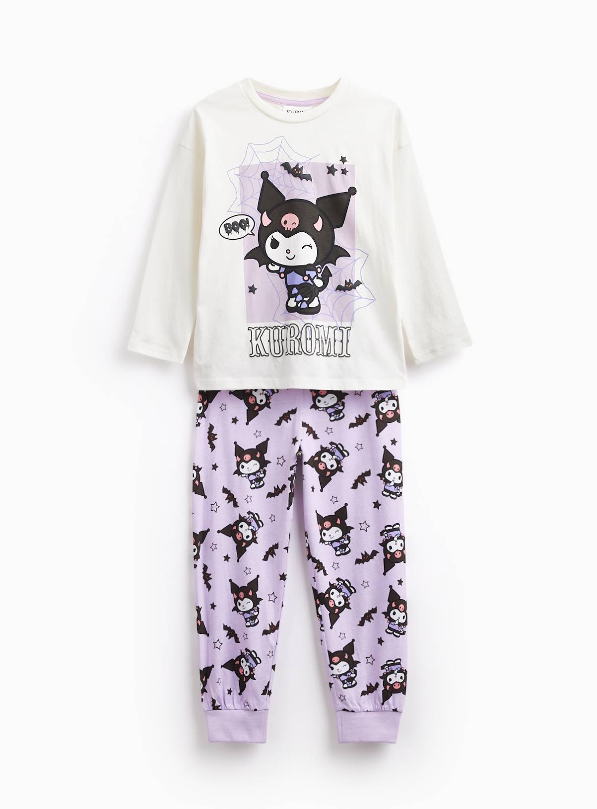 Purple Hello Kitty Kuromi Pyjama Set 5-6 years - Image 1