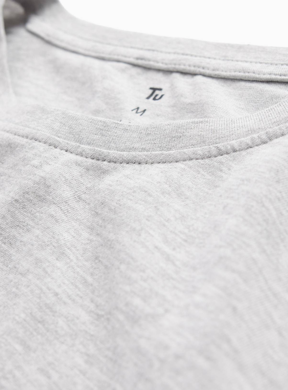 Grey Long Sleeve Regular Fit T-Shirt XL - Image 2