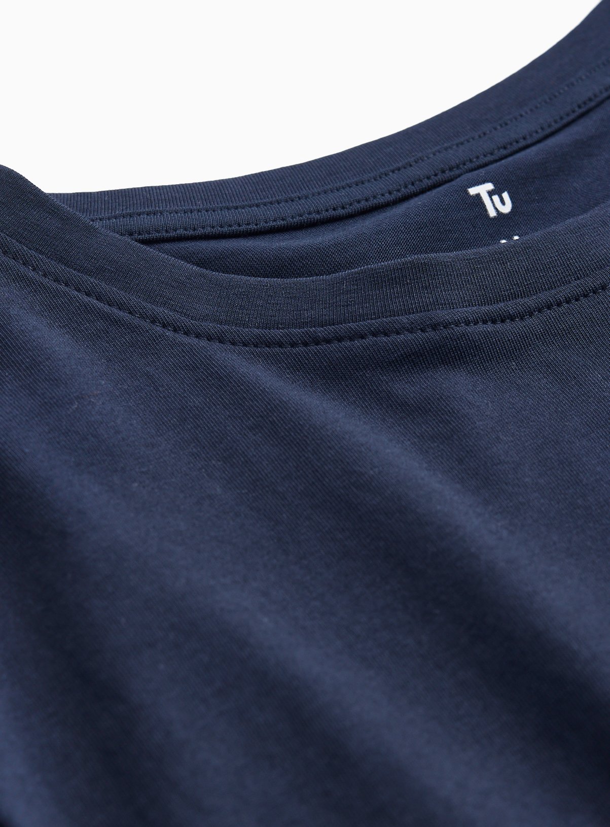 Navy Regular Fit Long Sleeve T-Shirt XXXL - Image 2 thumbnail