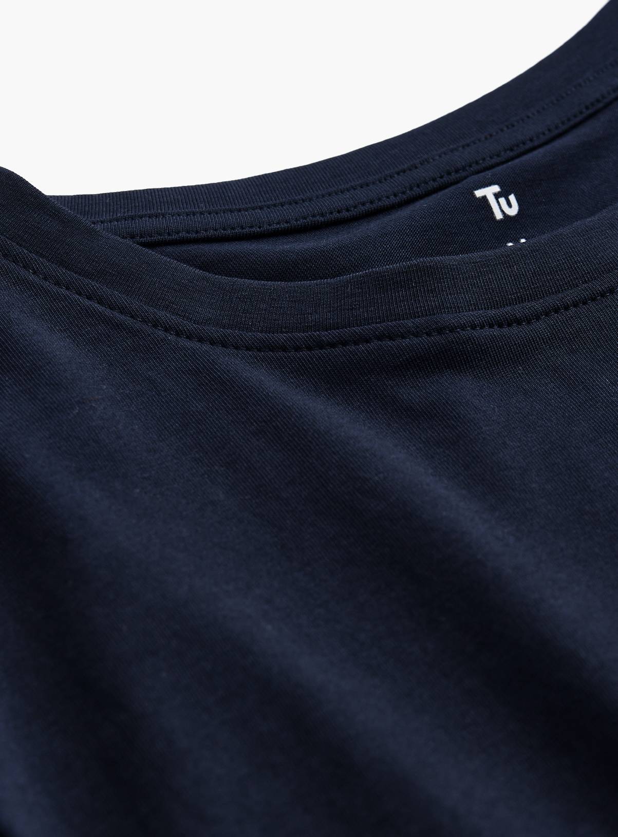 Navy Regular Fit Long Sleeve T-Shirt XXXXL - Image 4