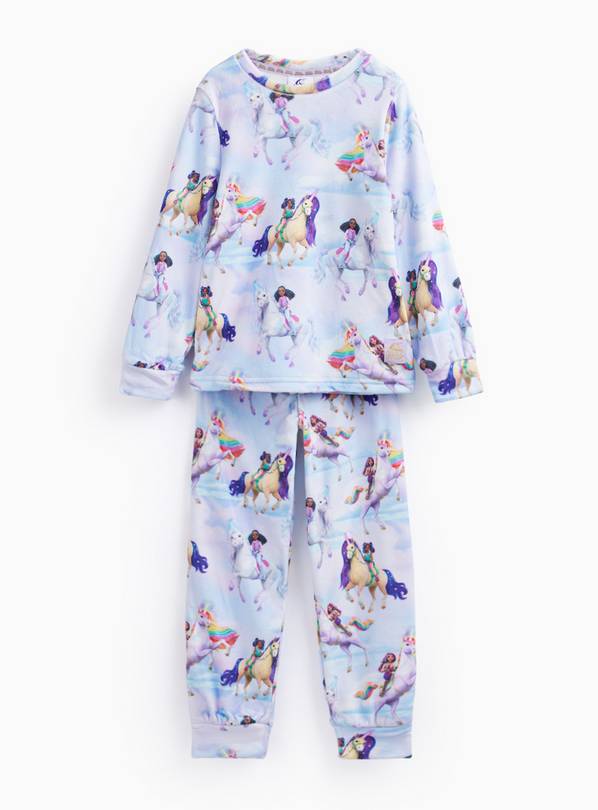 Purple Unicorn Academy Repeat Print Pyjama Set 4-5 years