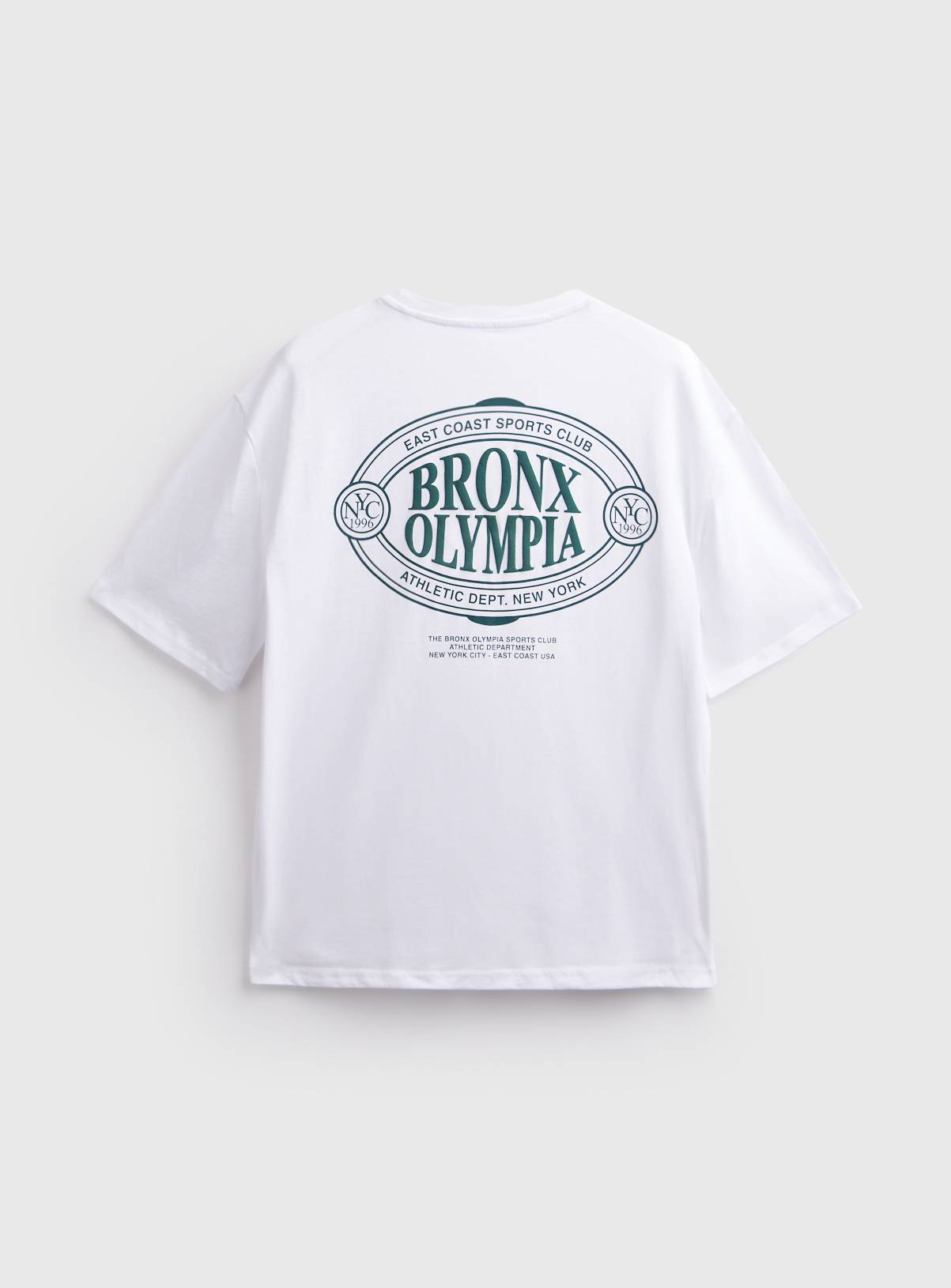 Bronx Olympia East Coast Sports Club White Graphic T-Shirt XXL - Image 4