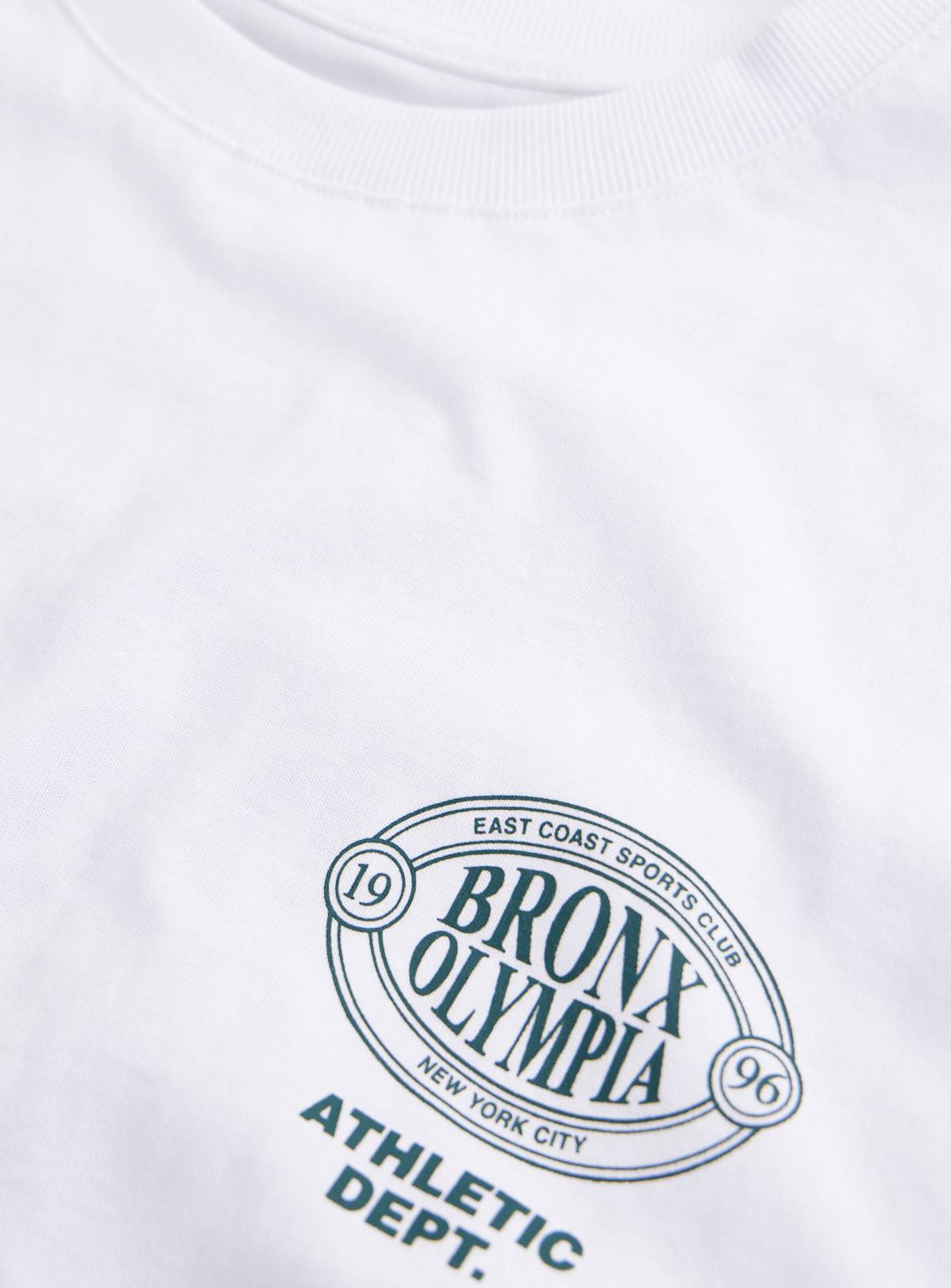 Bronx Olympia East Coast Sports Club White Graphic T-Shirt XXL - Image 5