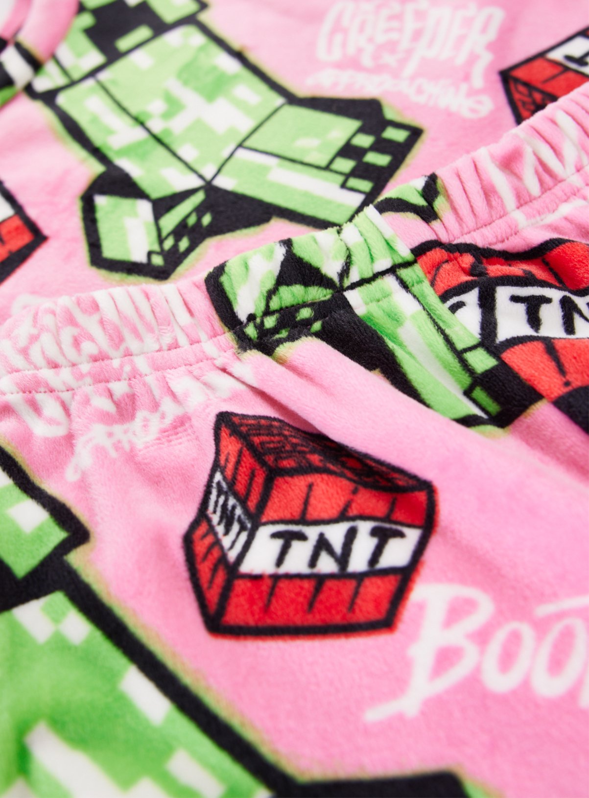 Pink Minecraft Print Slinky Pyjamas 9-10 years - Image 2 thumbnail