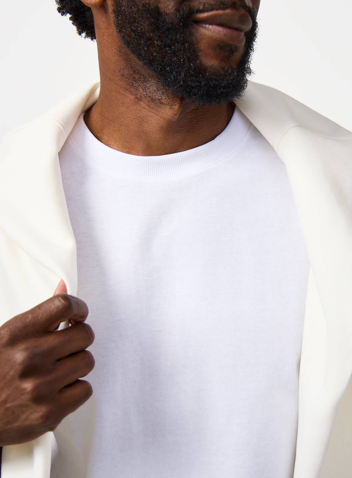 White Relaxed Fit Dry Handle T-Shirt XL - Image 2