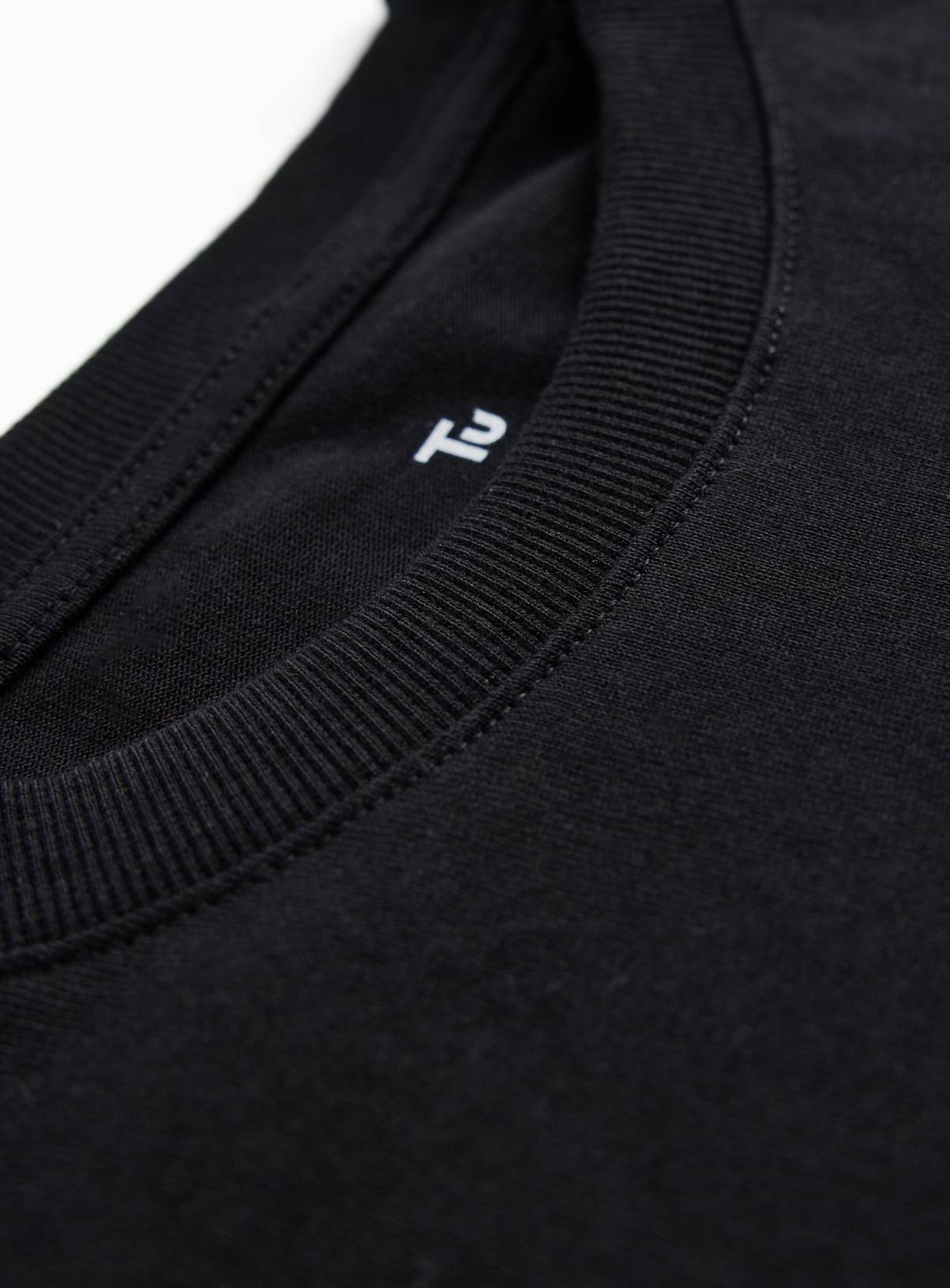 Black Relaxed Fit Dry Handle T-Shirt M - Image 4