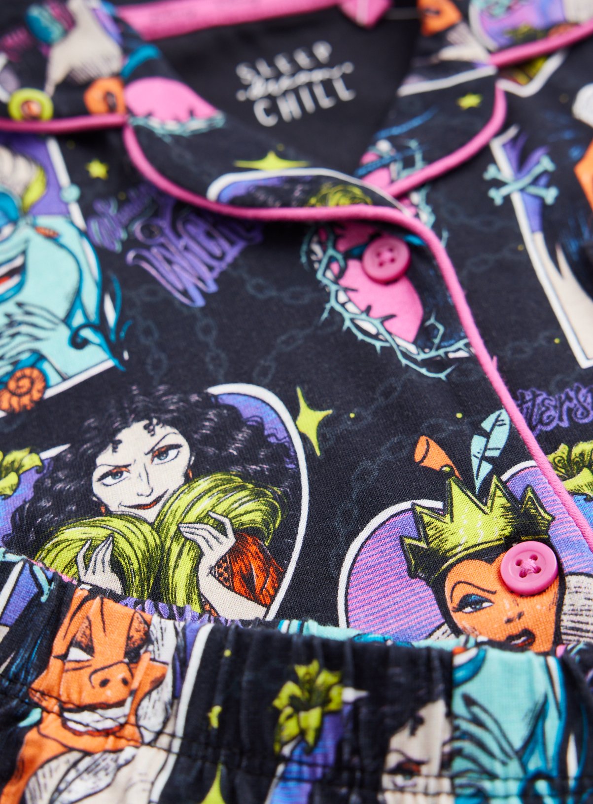 Disney Villains Traditional Jersey Pyjamas 7-8 years - Image 2 thumbnail