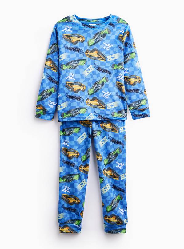 Blue Hot Wheels Divine Fleece Pyjama Set 2-3 years