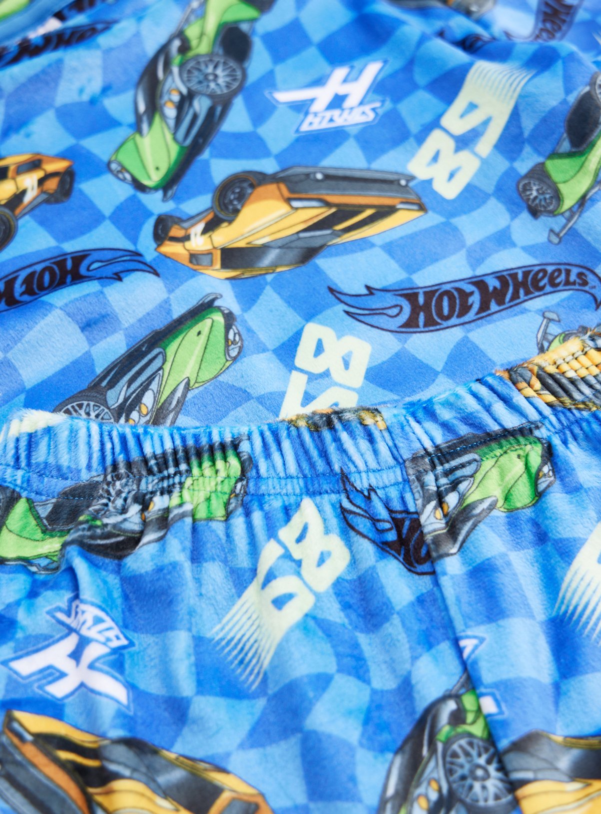 Blue Hot Wheels Divine Fleece Pyjama Set 9-10 years - Image 2 thumbnail