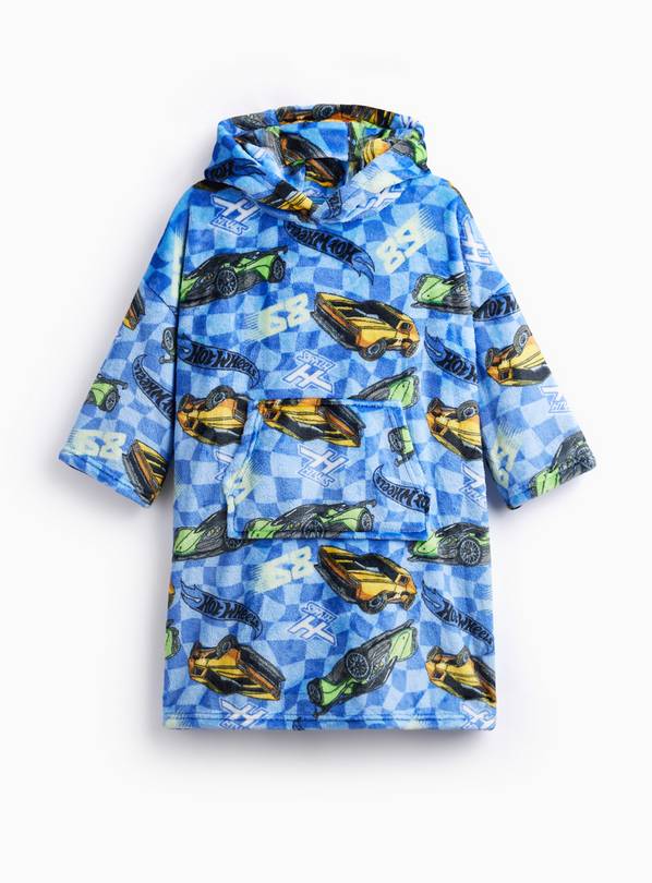 Hot Wheels Blue Hooded Blanket 5-6 years