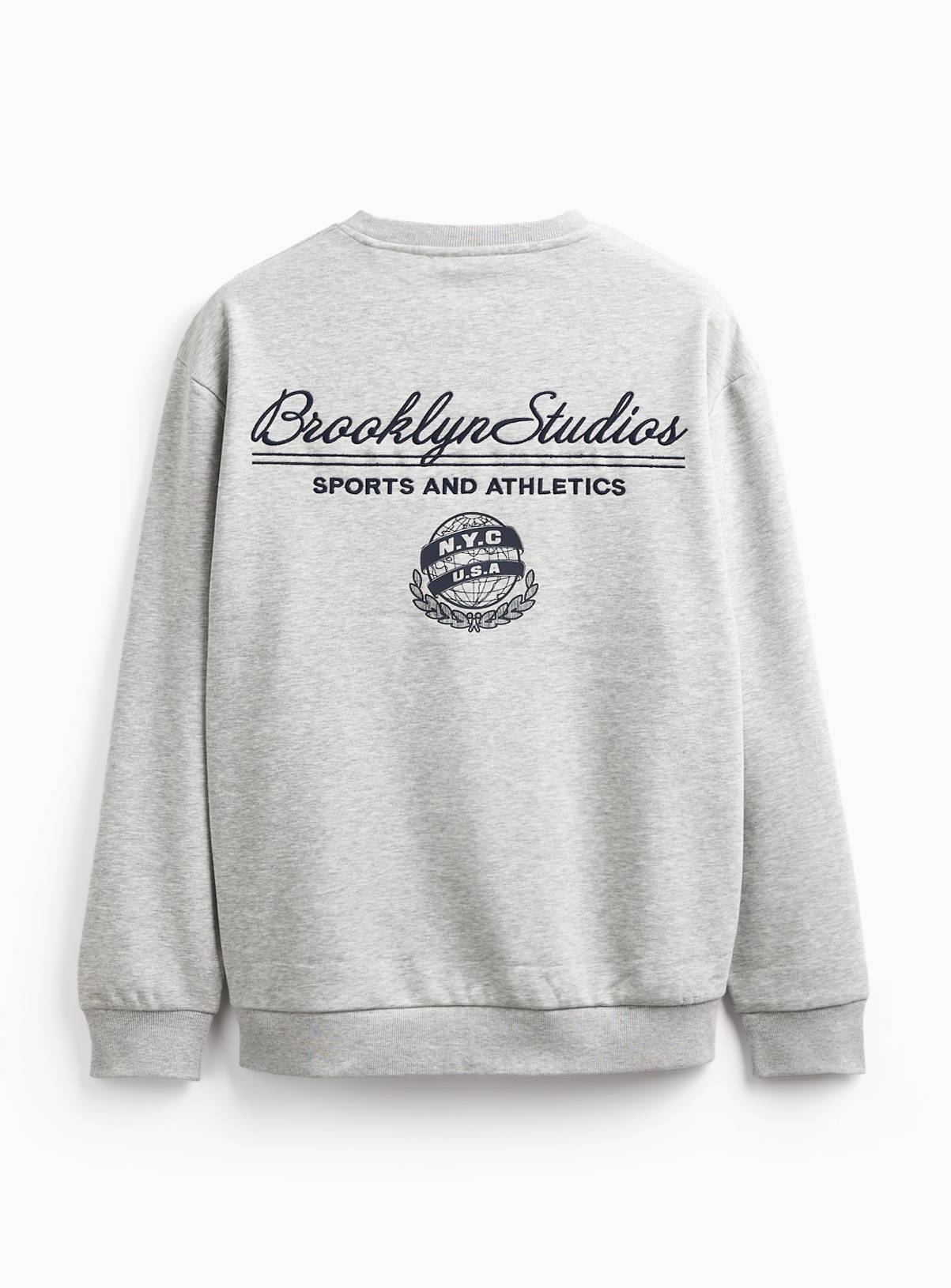 Grey Brooklyn Graphic Sweatshirt  M - Image 6