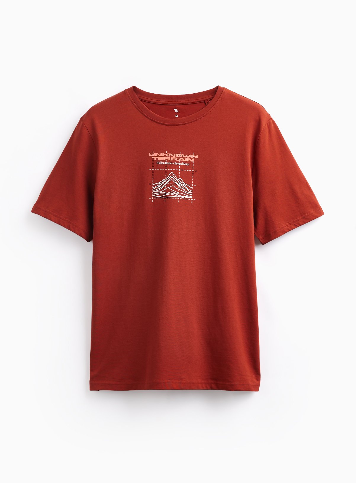 Orange Terrain Graphic T-Shirt L - Image 3 thumbnail