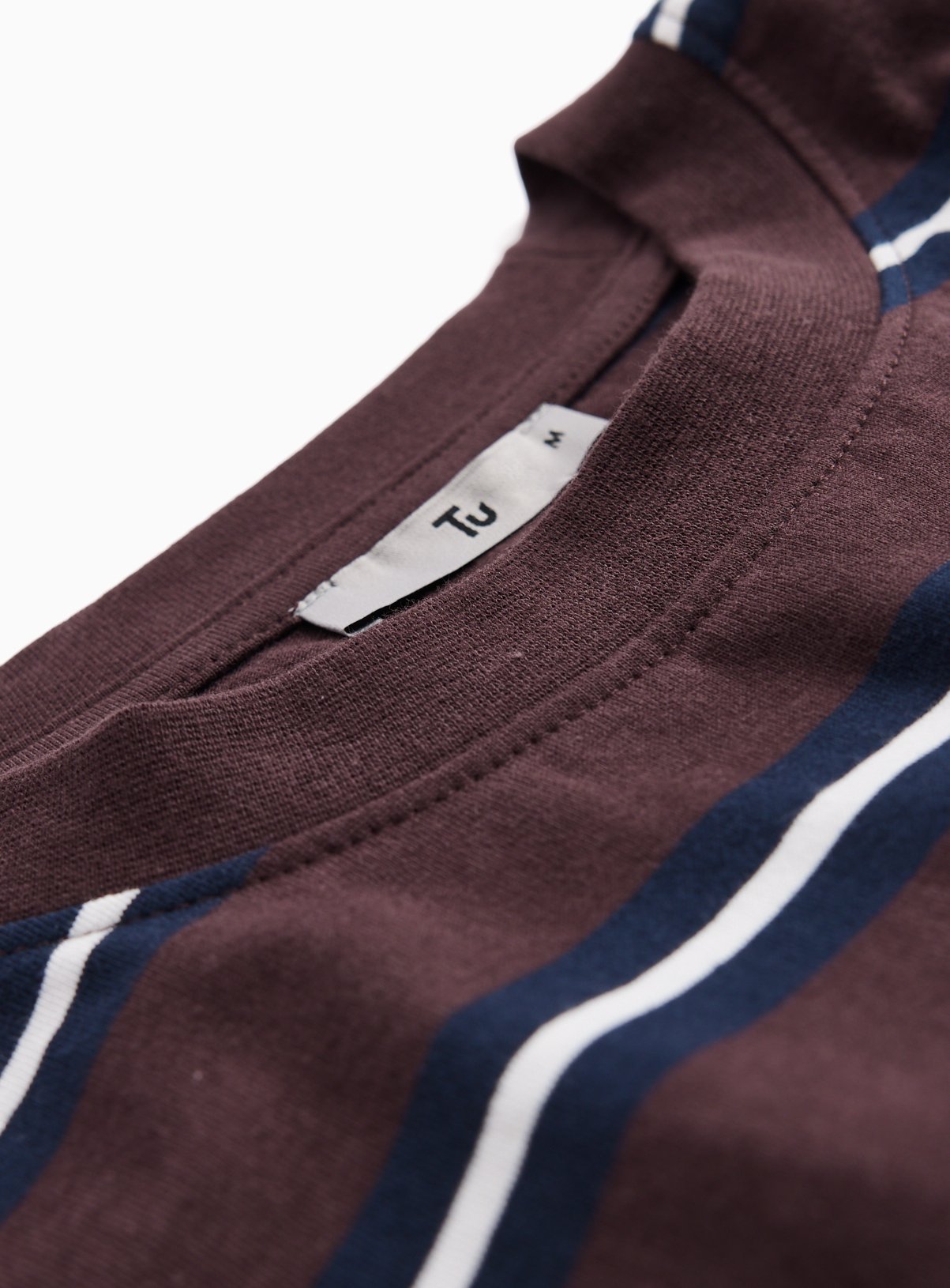 Brown Stripe Print Relaxed Fit T-Shirt XXL - Image 4 thumbnail