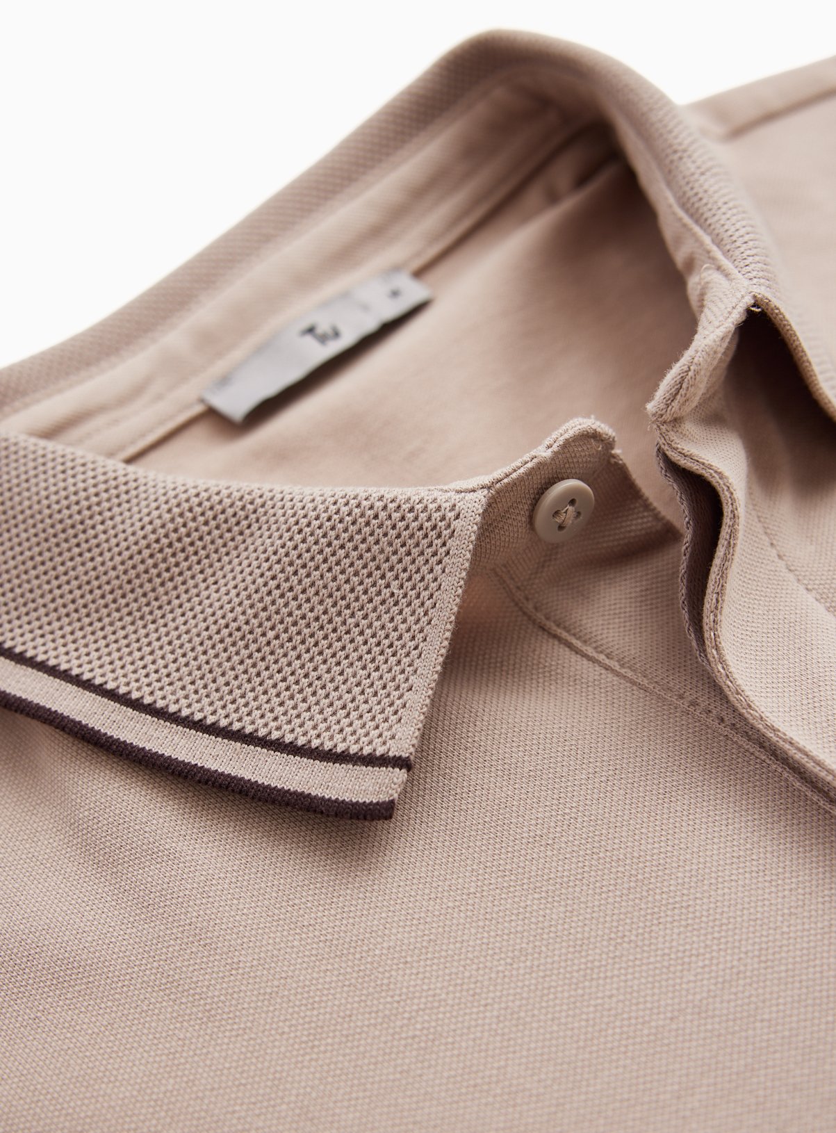 Stone Tipped Collar Polo Shirt XL - Image 4 thumbnail