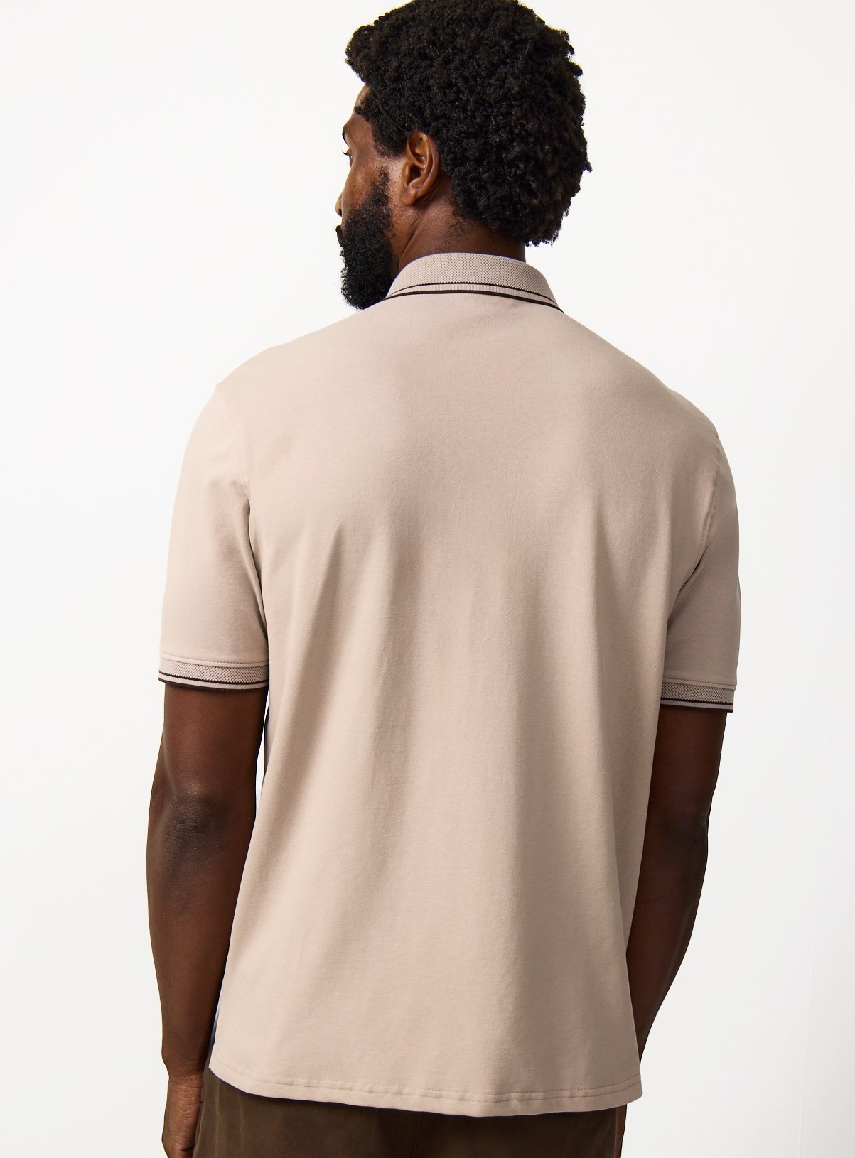 Stone Tipped Collar Polo Shirt XL - Image 5 thumbnail