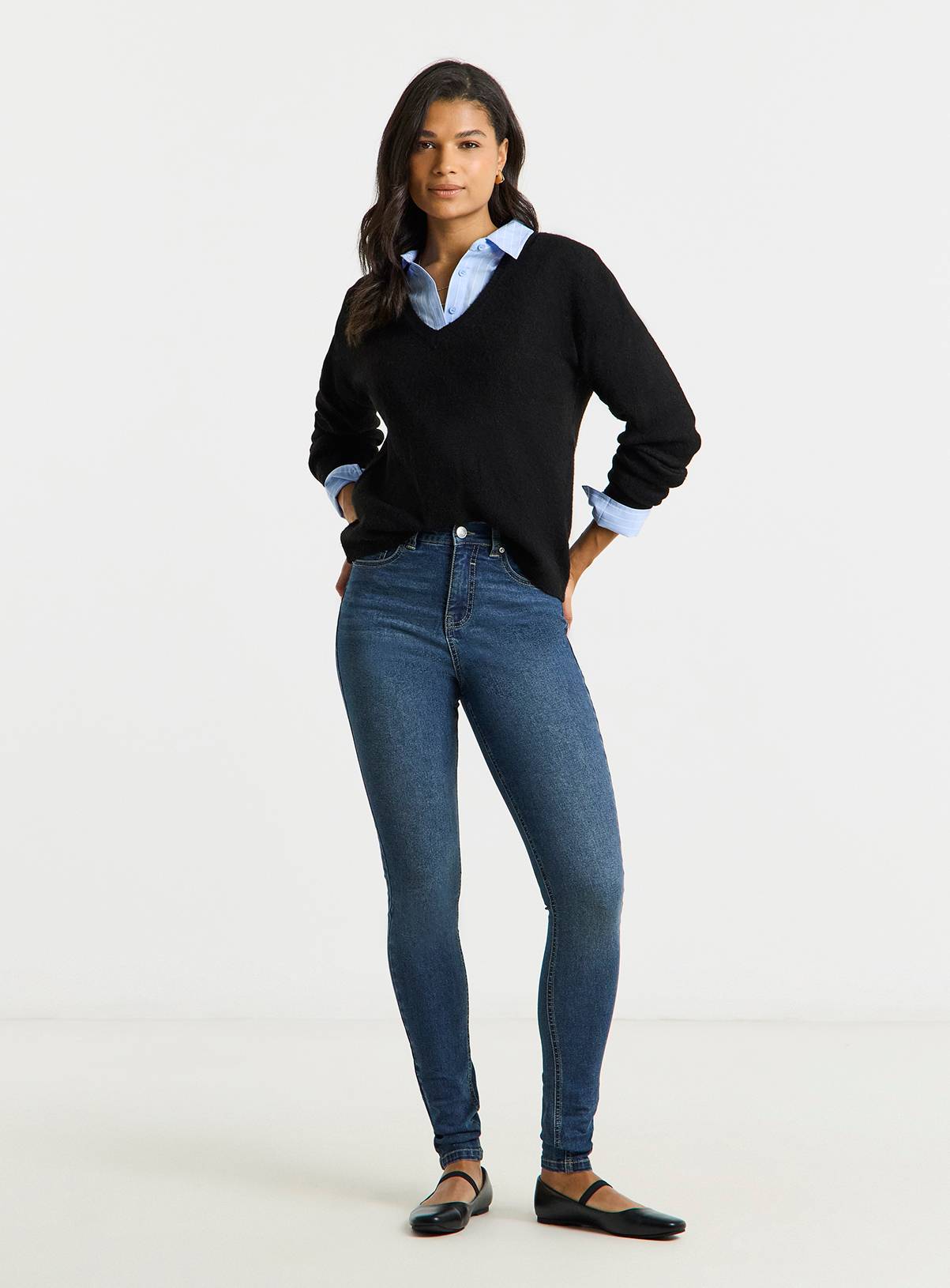 SIMPLY BE Vintage Blue 24/7 Skinny Jean 22S - Image 3