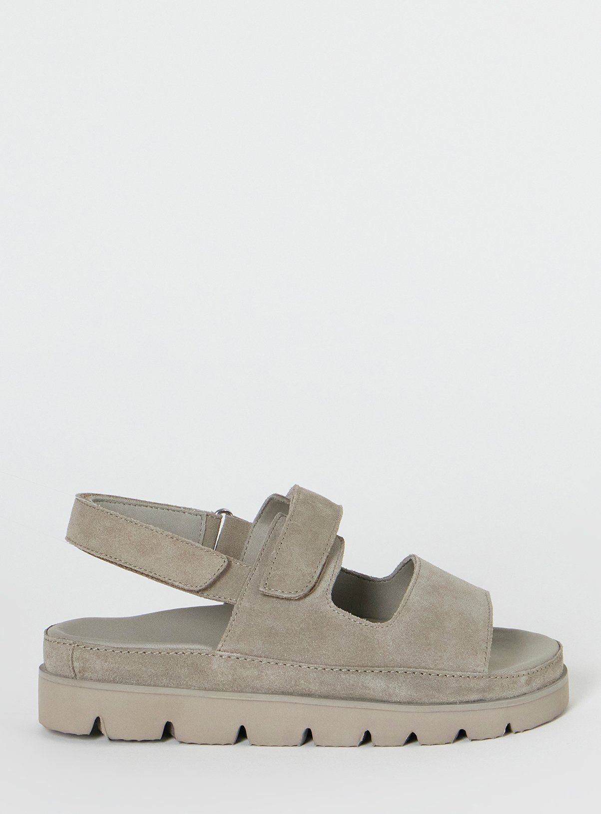 SIMPLY BE Chunky Suede Sandals Taupe Wide Fit 9 - Image 2 thumbnail