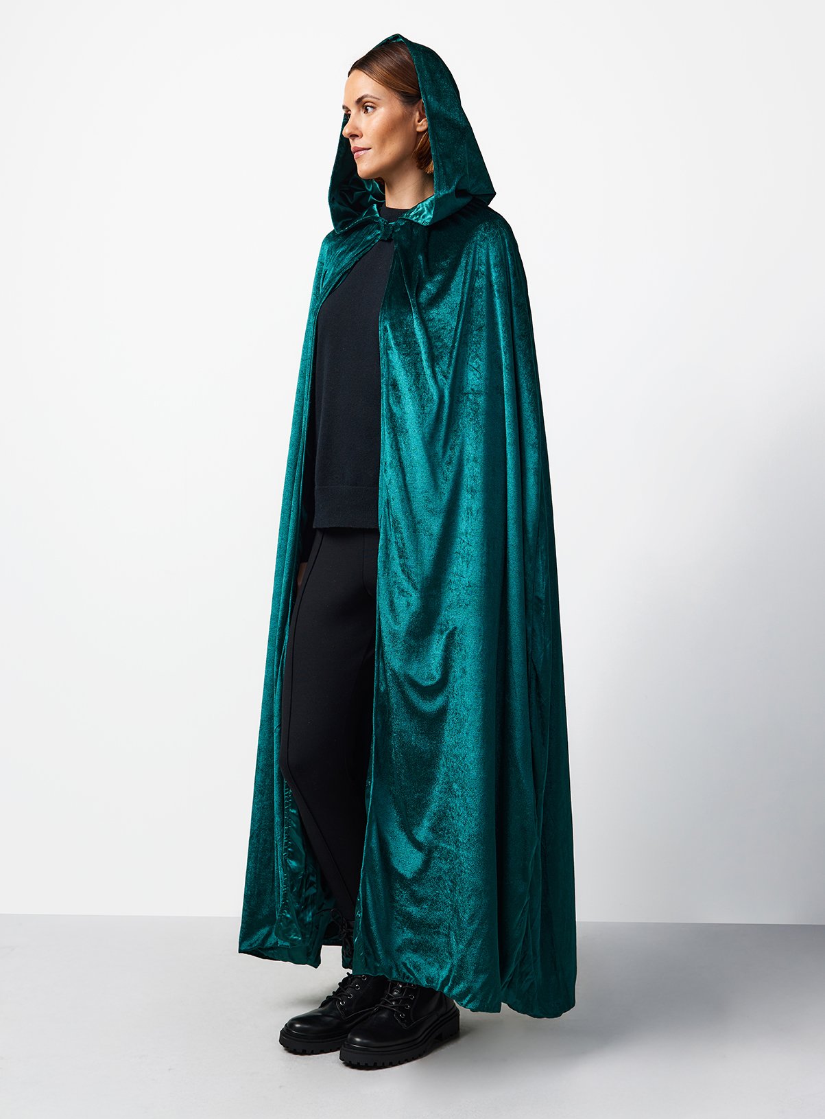 Halloween Green Cloak Fancy Dress Costume 18 years - Image 1 thumbnail