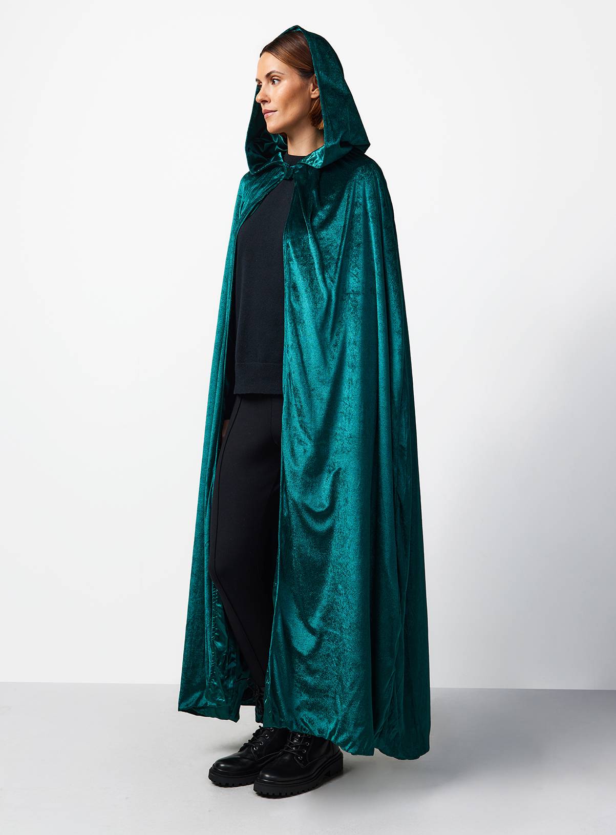 Halloween Green Cloak Fancy Dress Costume 18 years - Image 1