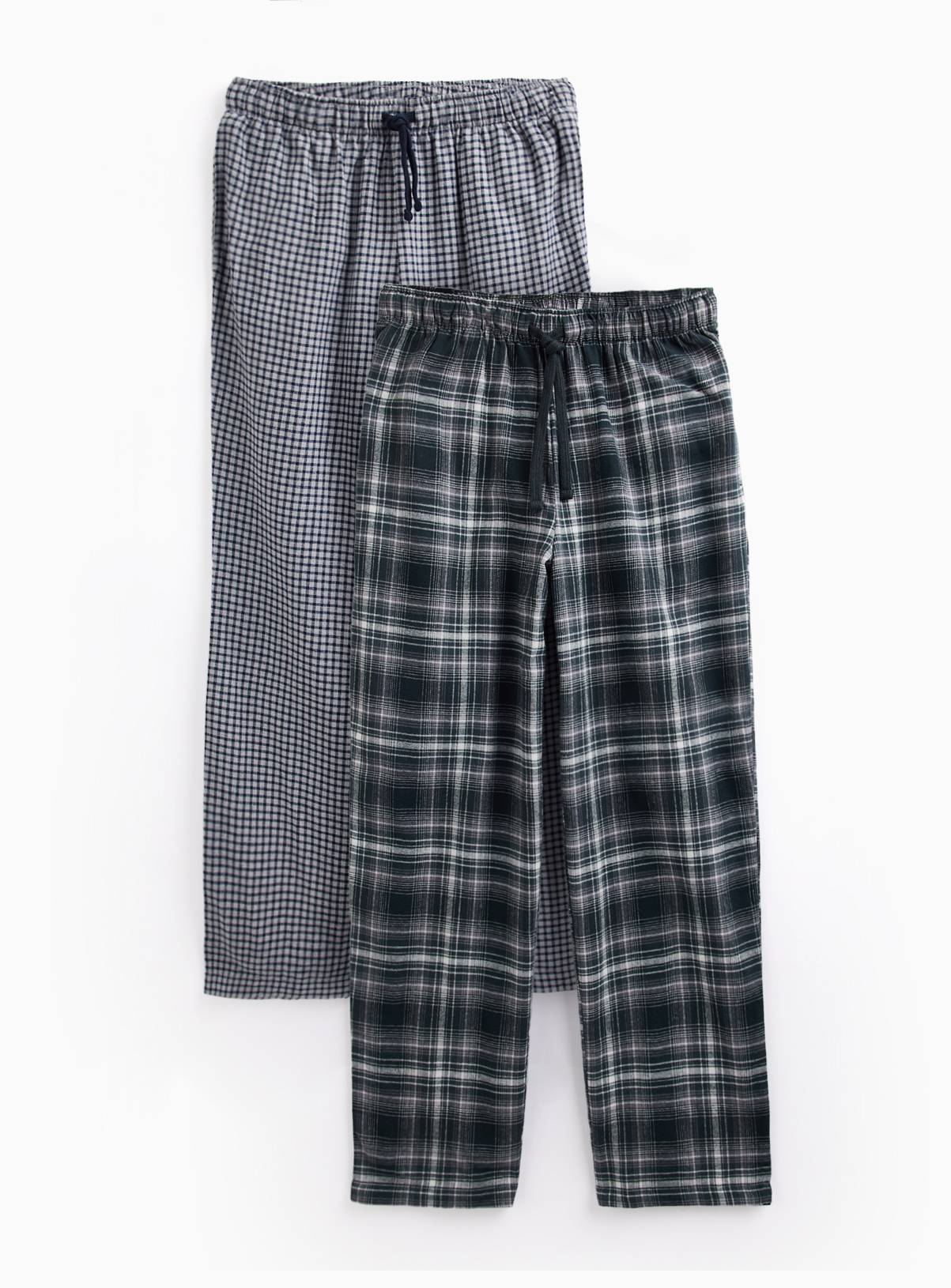 2 Pack Brushed Cotton Pyjama Bottoms XXL - Image 1
