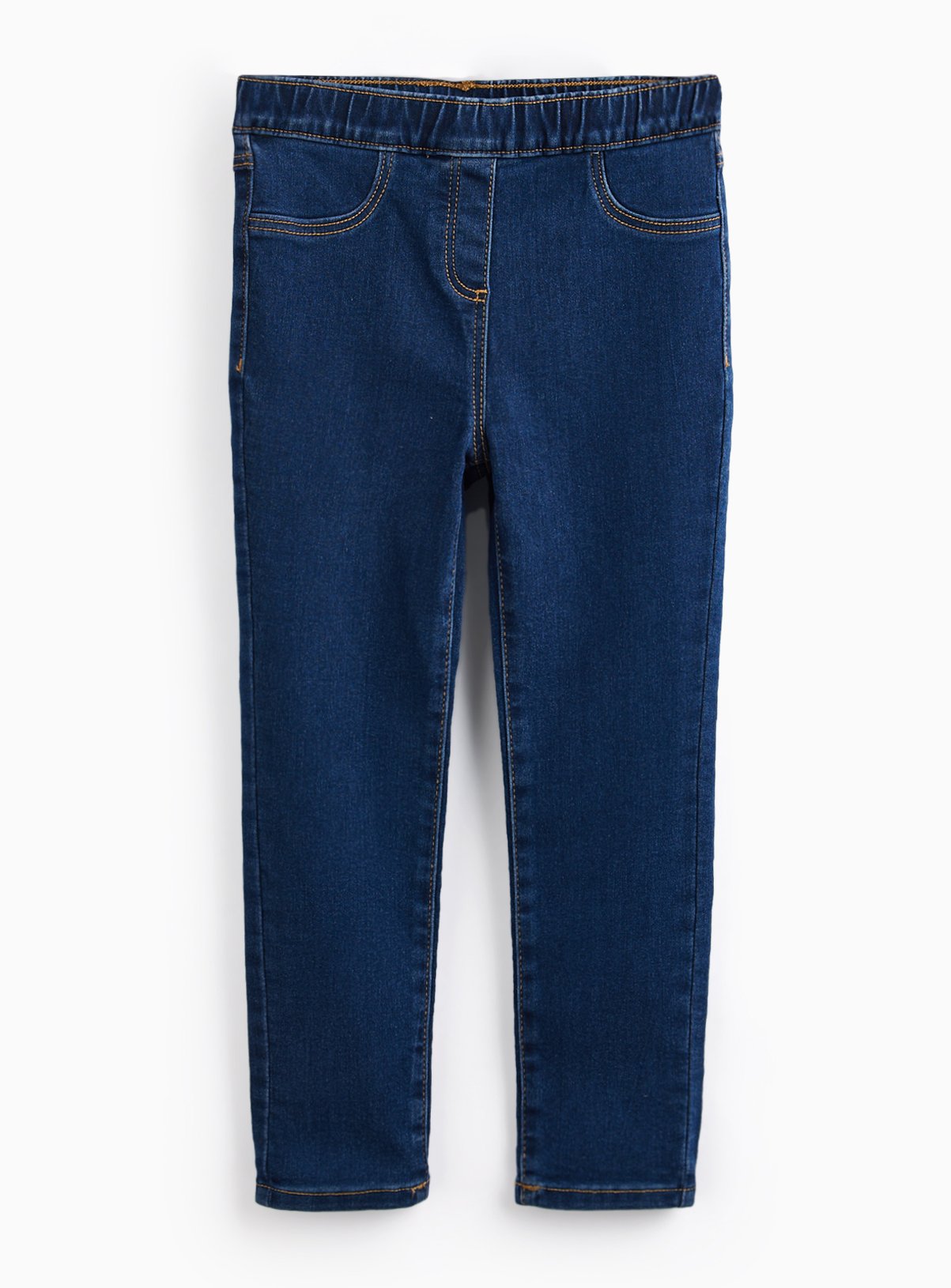 Dark Wash Plain Jeggings 7-8 years - Image 1 thumbnail