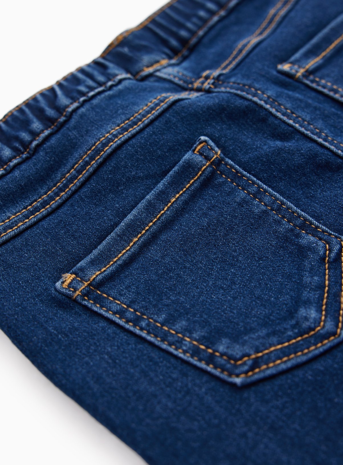 Dark Wash Plain Jeggings 7-8 years - Image 2 thumbnail