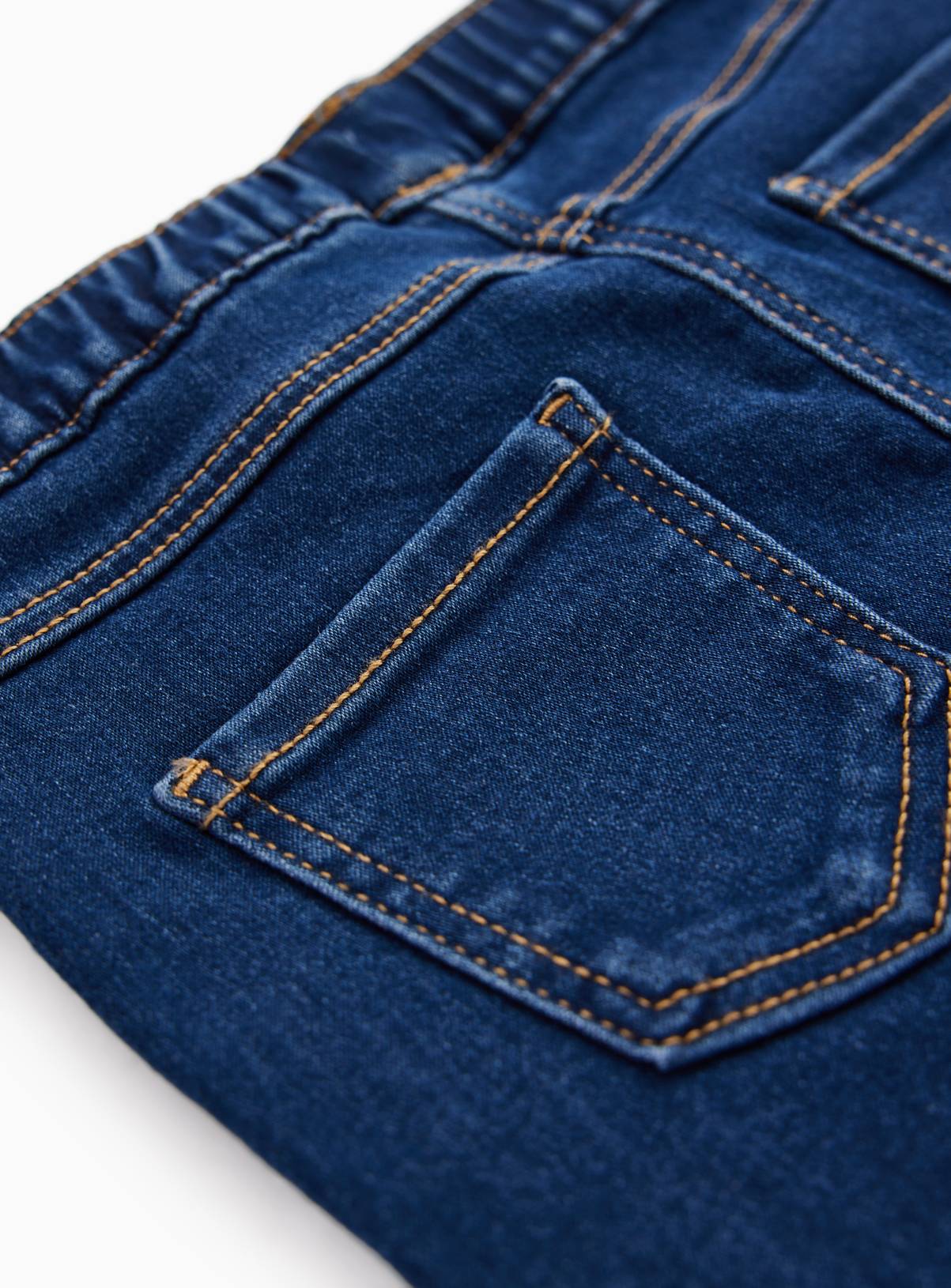 Dark Wash Plain Jeggings 7-8 years - Image 2
