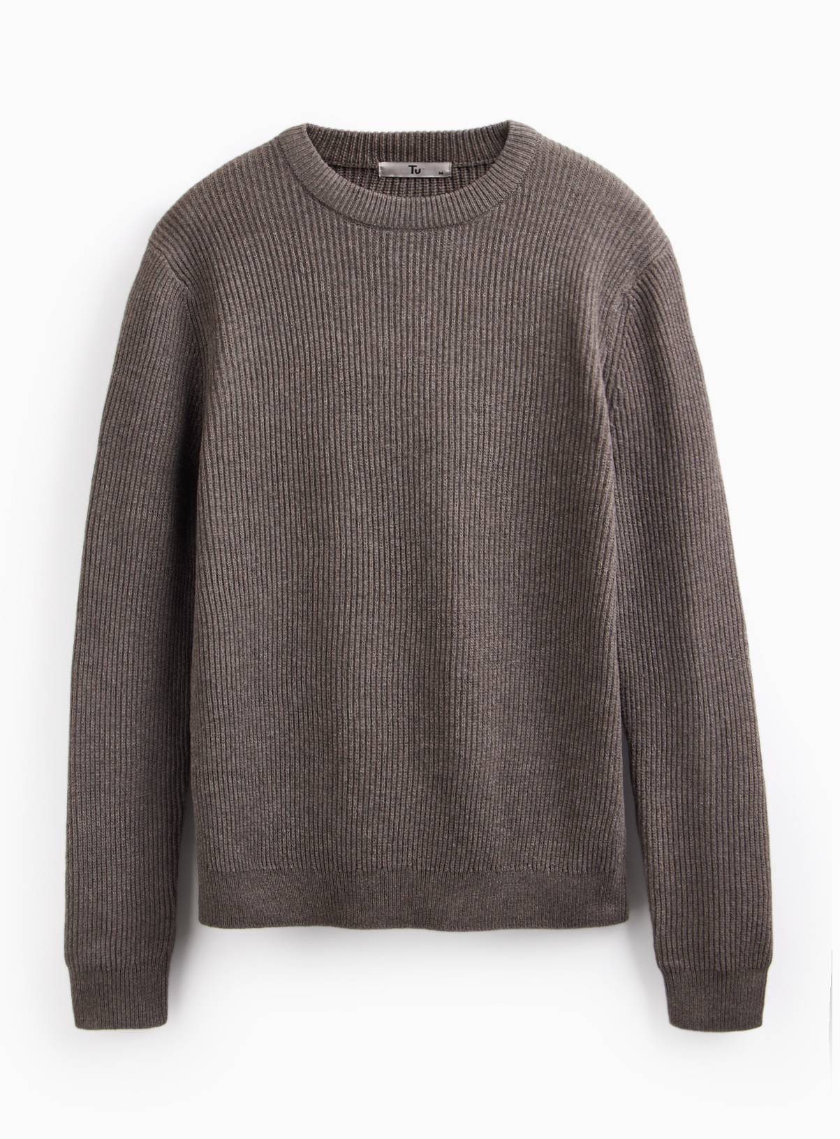 Natural Knit Crew Neck Jumper XXL - Image 3