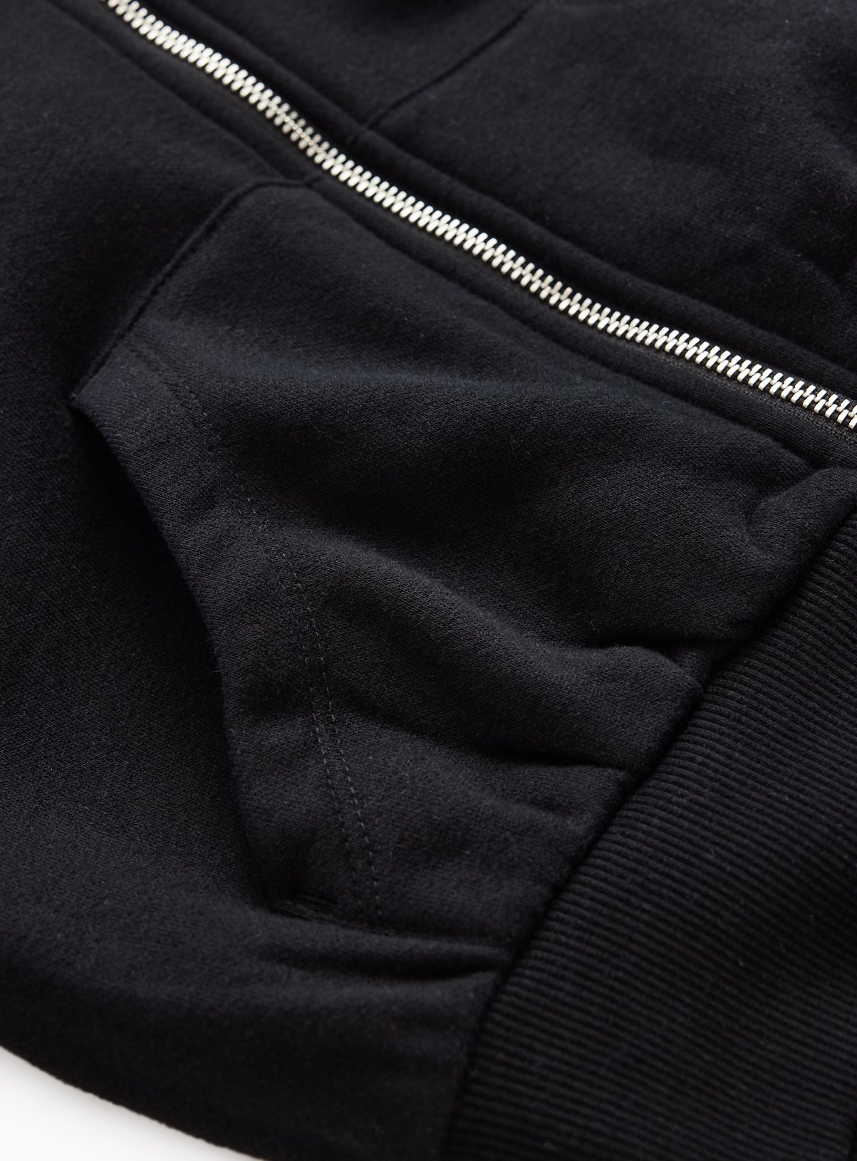 Black Zip Through Hoodie 9 years - Image 2 thumbnail