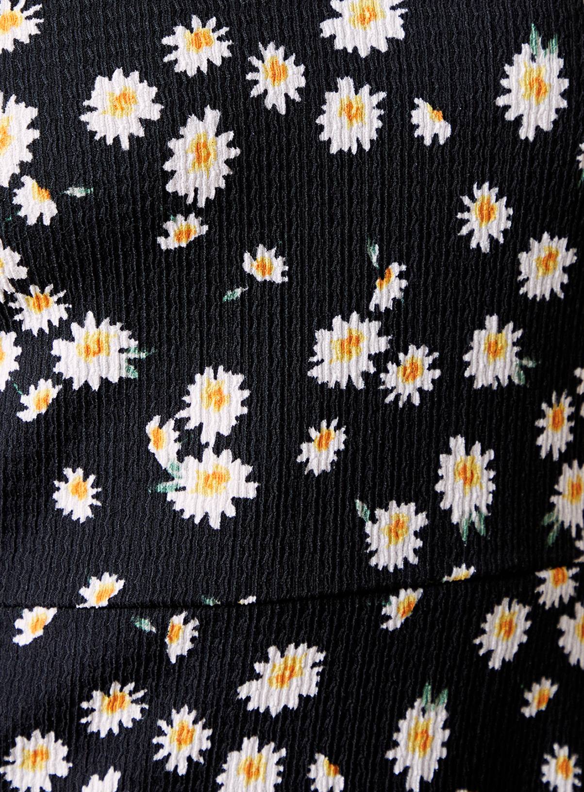 DOROTHY PERKINS Daisy V Neck Short Sleeve Mini Jersey Dress 12 - Image 5