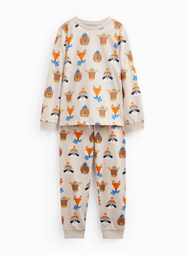 Cream Forest Animals Pyjamas 2 Piece set 4-5 years