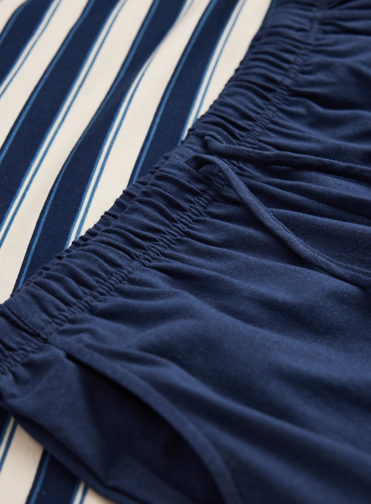 Blue Stripe Print Pyjamas XL - Image 4 thumbnail