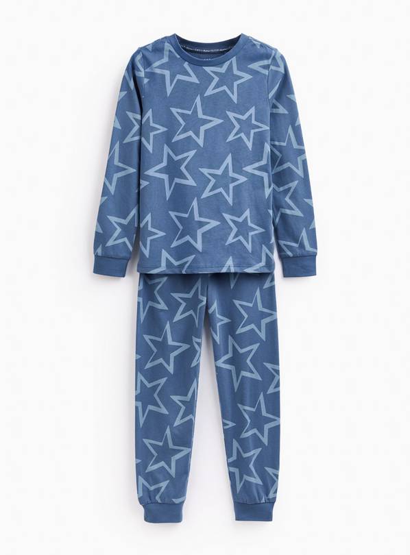 Blue Star Print Pyjama Set 4-5 years