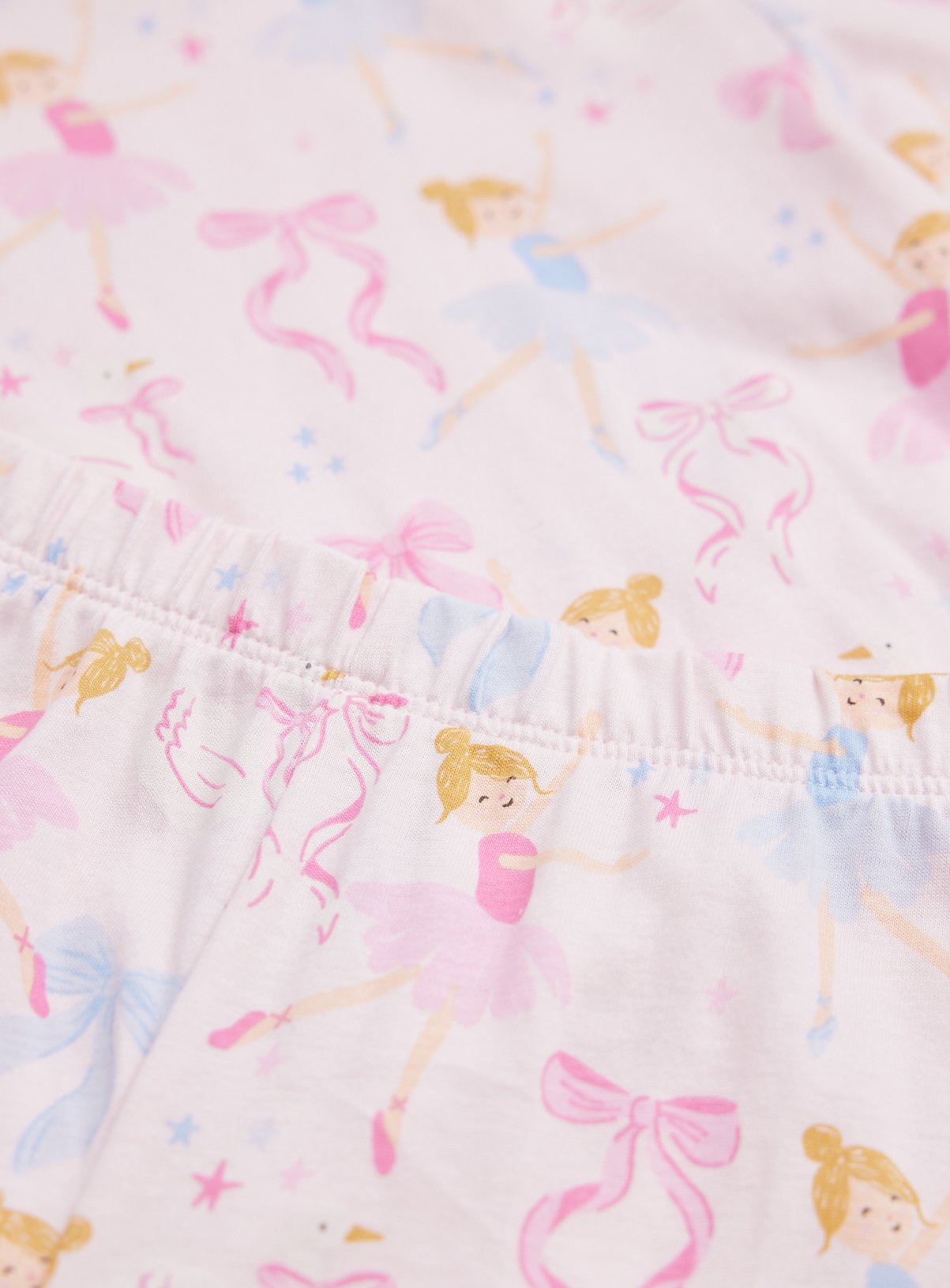 Pink Ballerina Print Pyjamas 6-7 years - Image 2 thumbnail