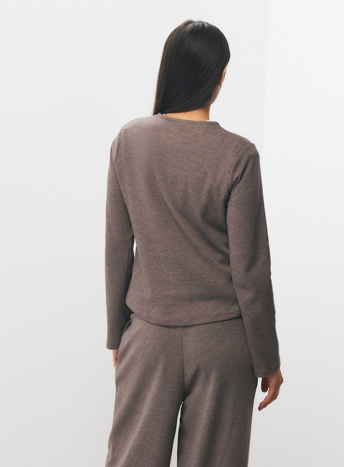 Neutral Soft Touch Button Through Co-ord Cardigan XS - Image 4 thumbnail