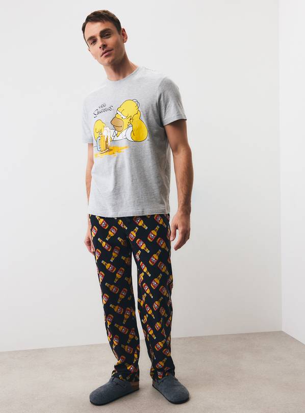 The Simpsons Jersey Pyjama Set L