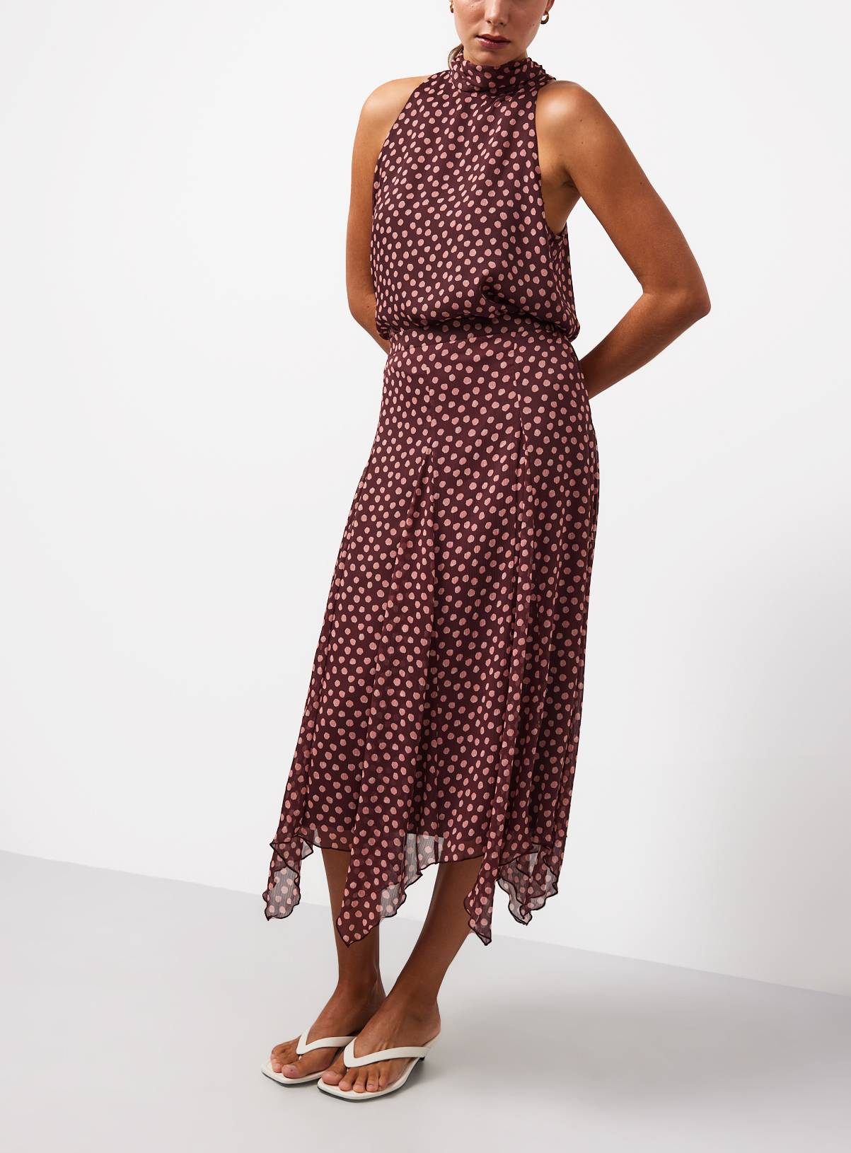 Pink Polka Dot Co-ord Midaxi Skirt 24 - Image 2