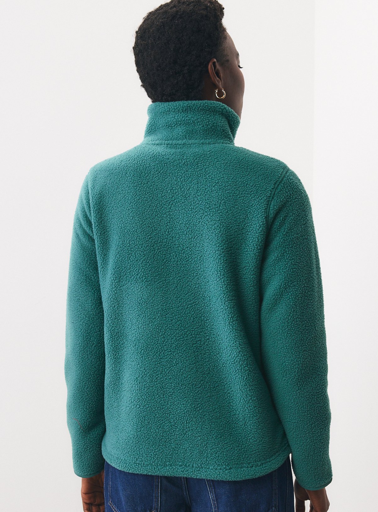 Green Teddy Full Zip Through Fleece XL - Image 4 thumbnail