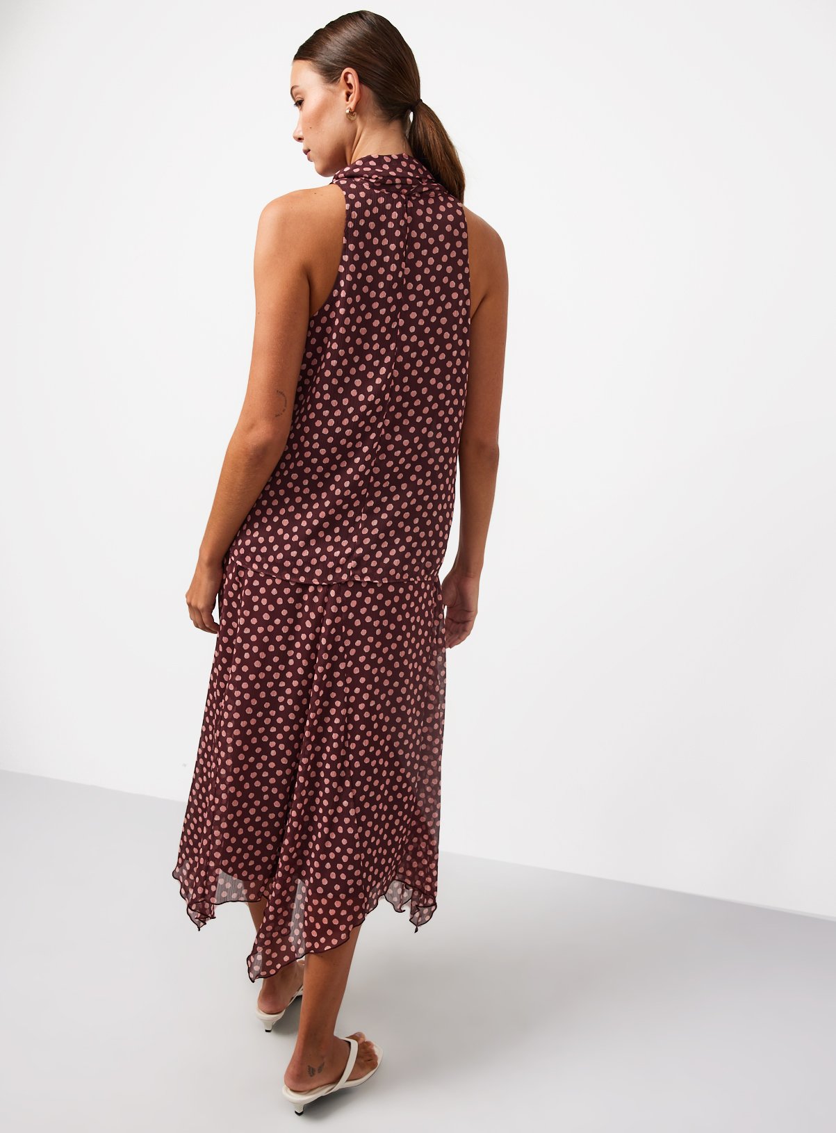 Pink Polka Dot Co-ord Halter Top 8 - Image 4 thumbnail