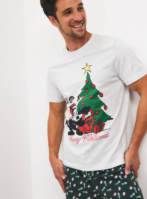 Christmas Felix the Cat Cotton Pyjama Set M