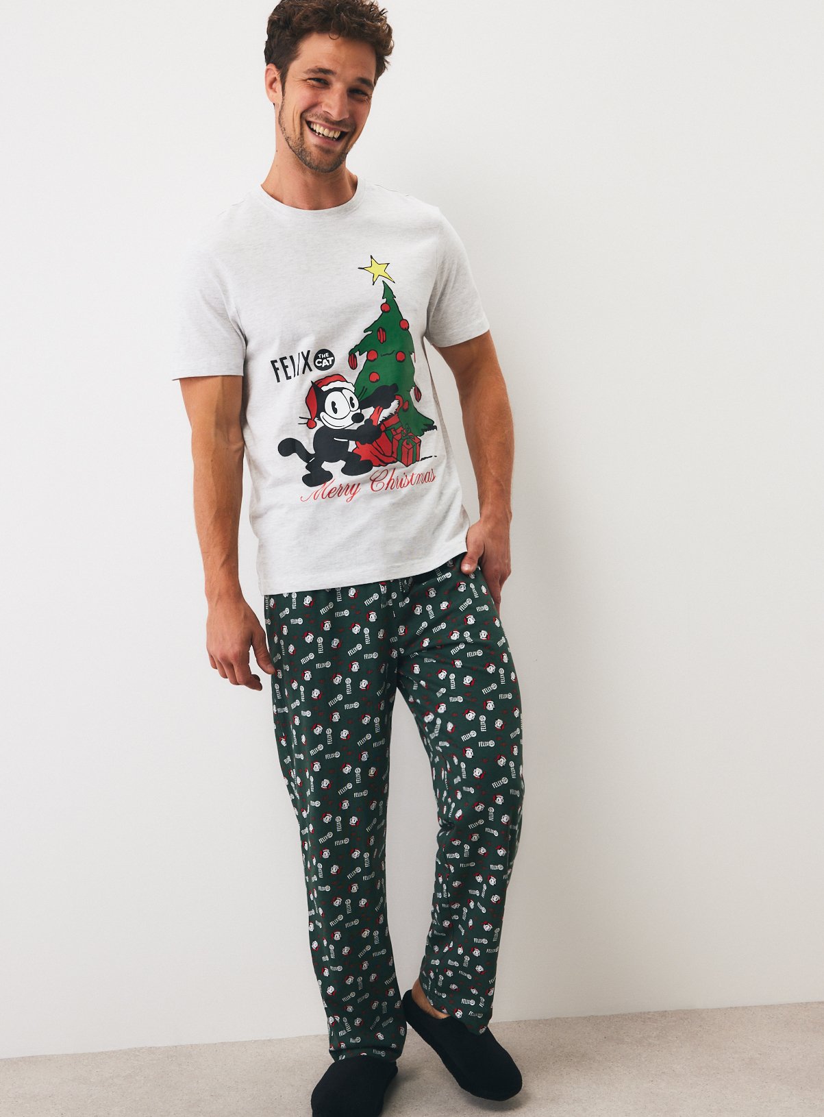 Christmas Felix the Cat Cotton Pyjama Set XL - Image 2 thumbnail