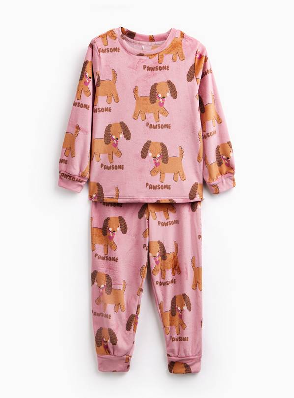 Pink Slinky Sausage Dog 2-Piece Pyjama Set 3-4 years