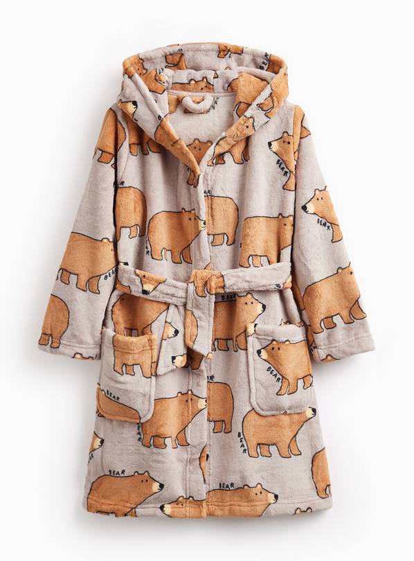 Brown Bear Hooded Dressing Gown 3-4 years