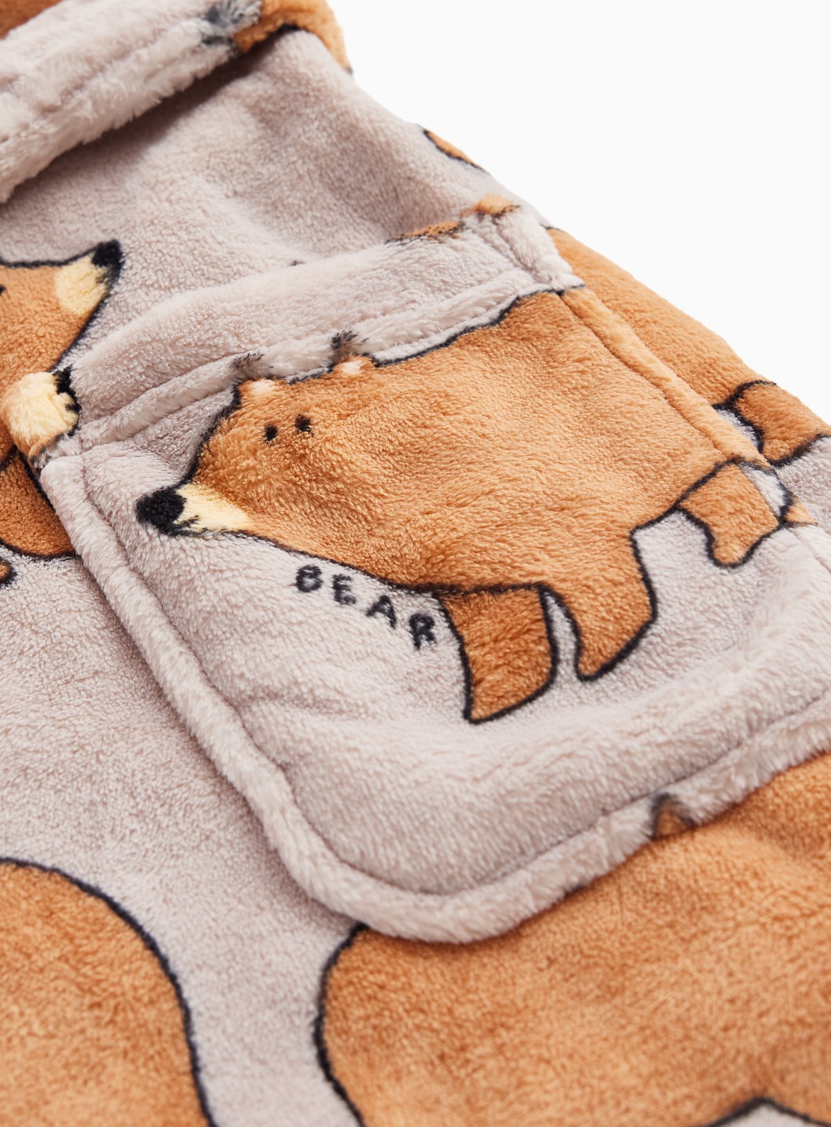 Brown Bear Hooded Dressing Gown 3-4 years - Image 2 thumbnail