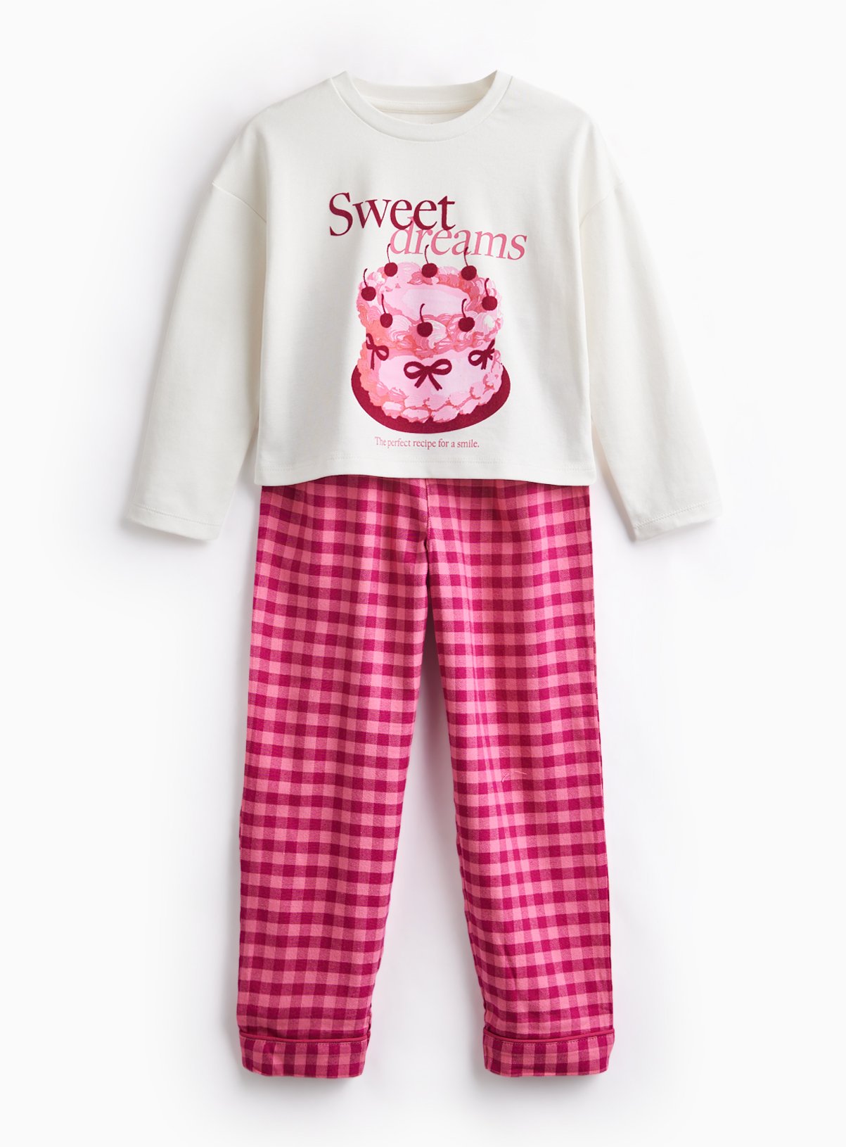 Cake Graphic Print Pyjama Set 4-5 years - Image 2 thumbnail