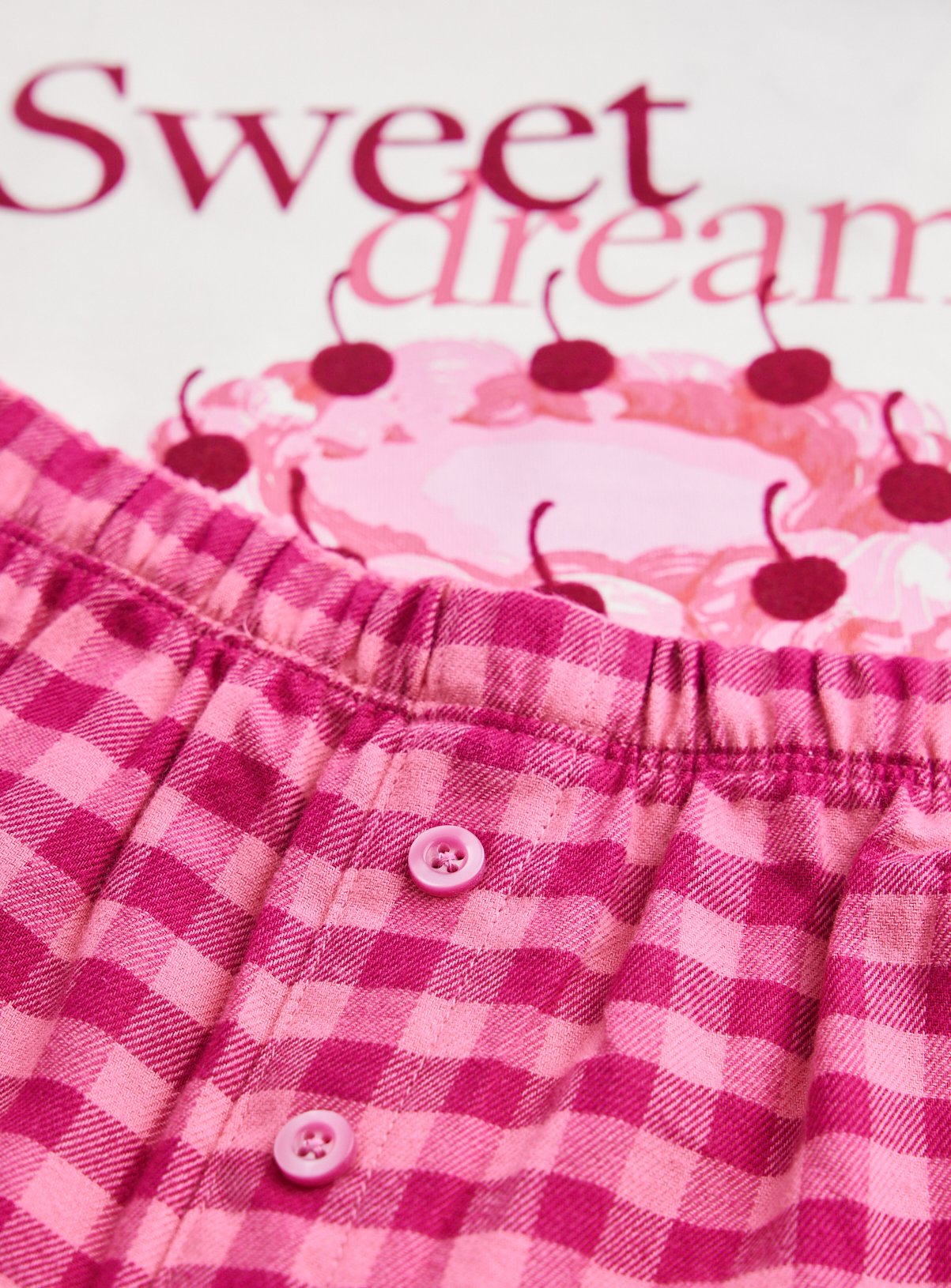 Cake Graphic Print Pyjama Set 4-5 years - Image 3 thumbnail