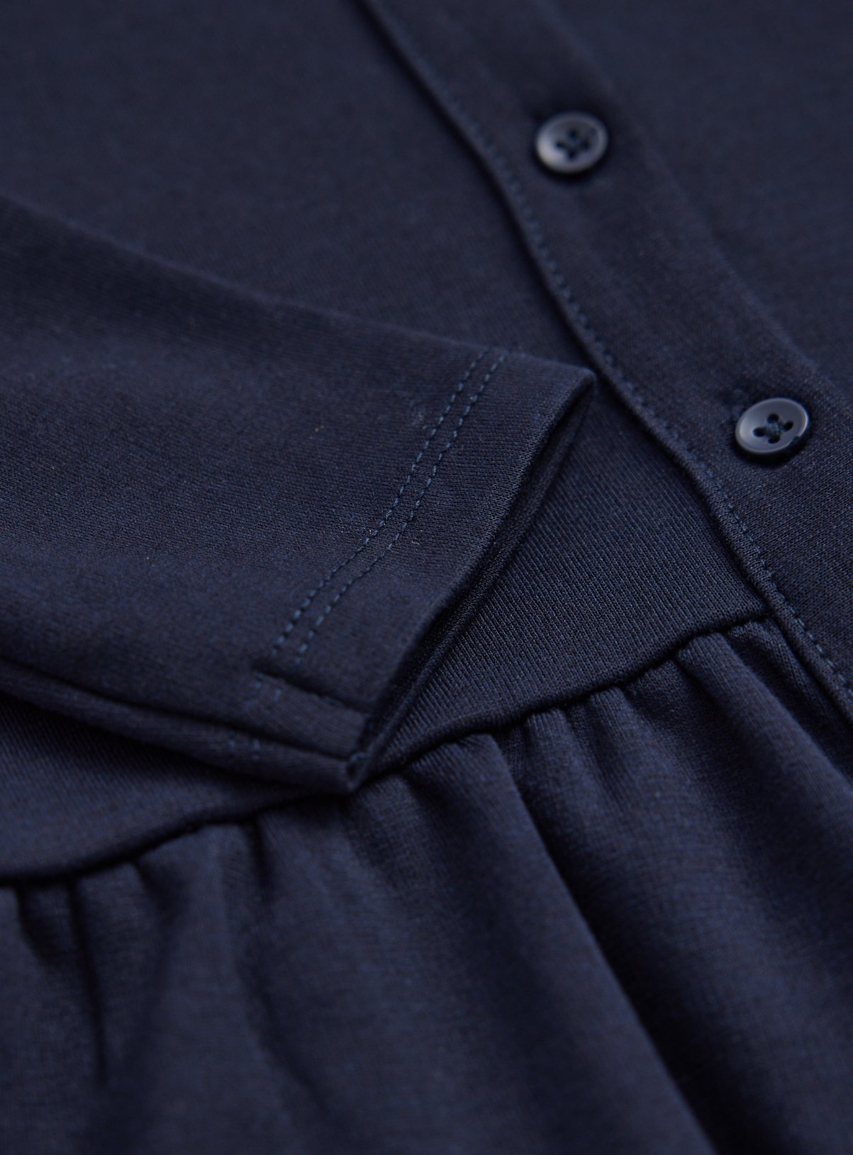 Navy Frill Hem Sweat Cardigan 11 years - Image 4 thumbnail